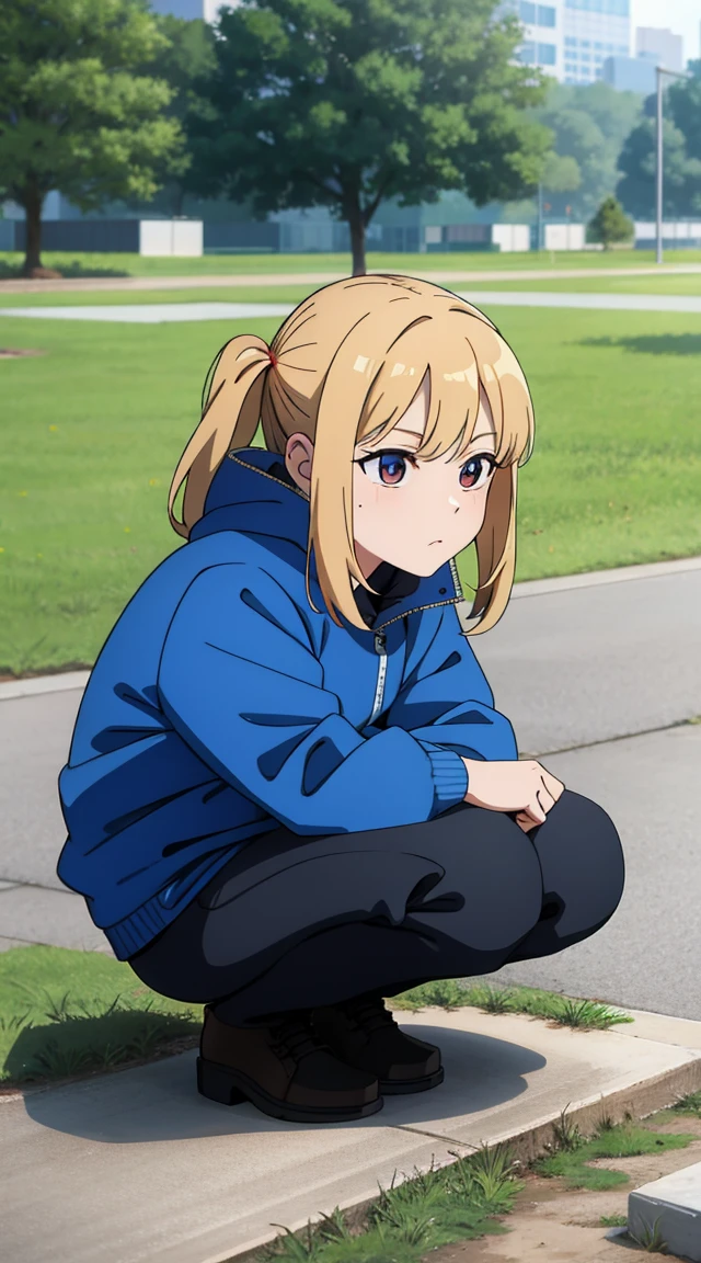 new ( (squatting down)