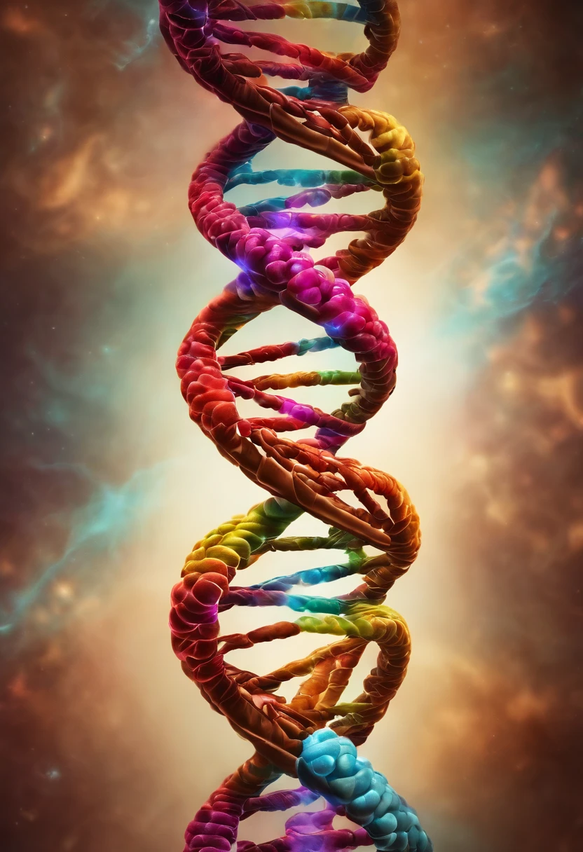 Here’s an image that combines a DNA illustration with the mind of a researcher! It’s a vibrant picture of a DNA helix intertwined with a brain. I hope you like it!