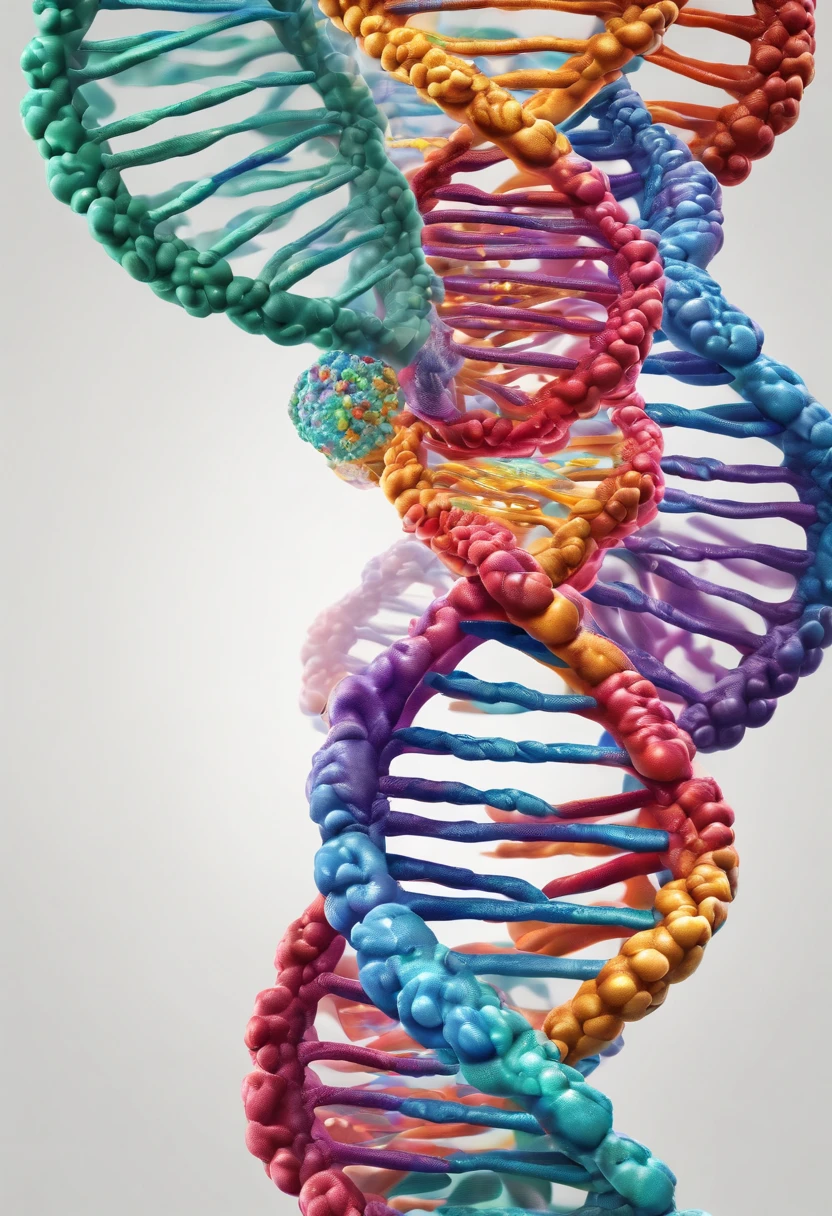Here’s an image that combines a DNA illustration with the mind of a researcher! It’s a vibrant picture of a DNA helix intertwined with a brain. I hope you like it!
