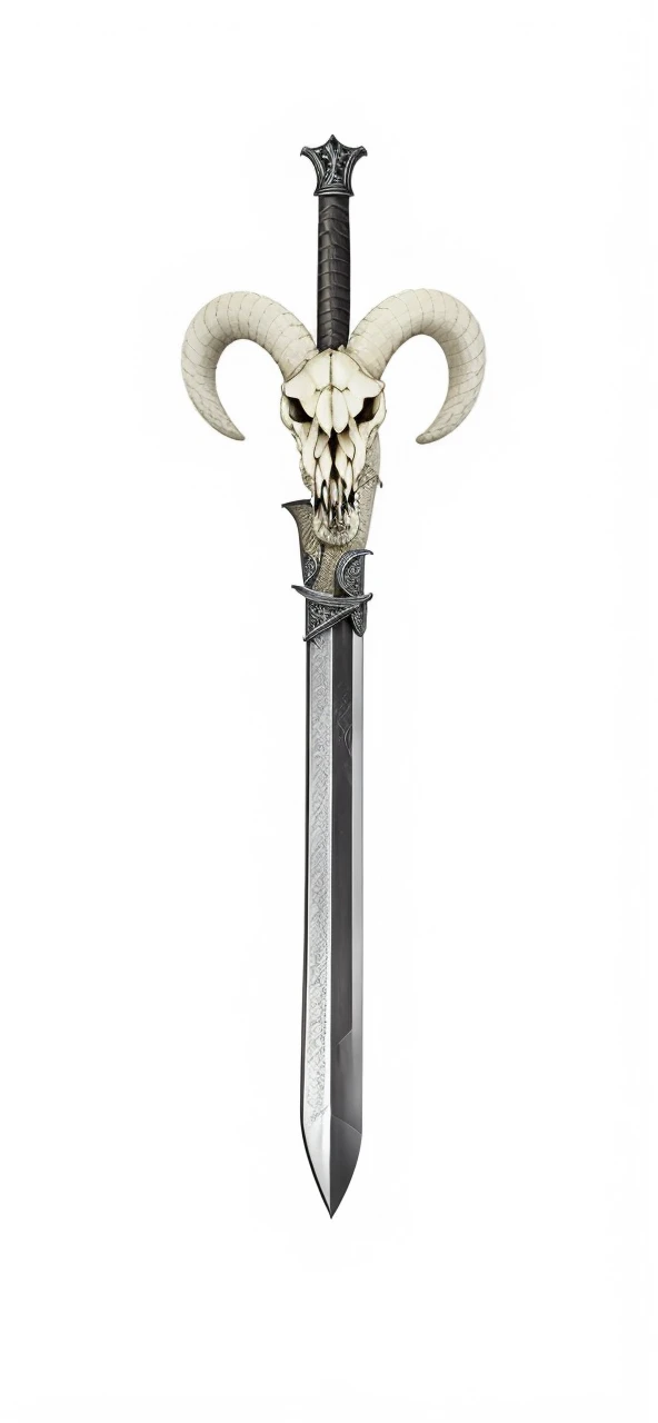 The snake coiled around the sword