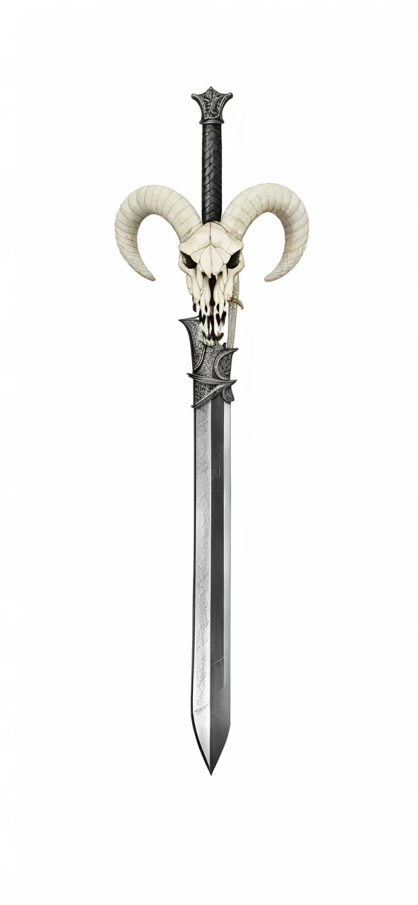 The snake coiled around the sword