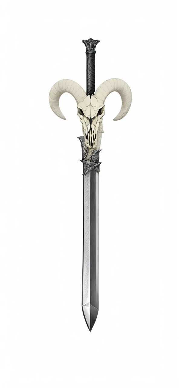 The snake coiled around the sword