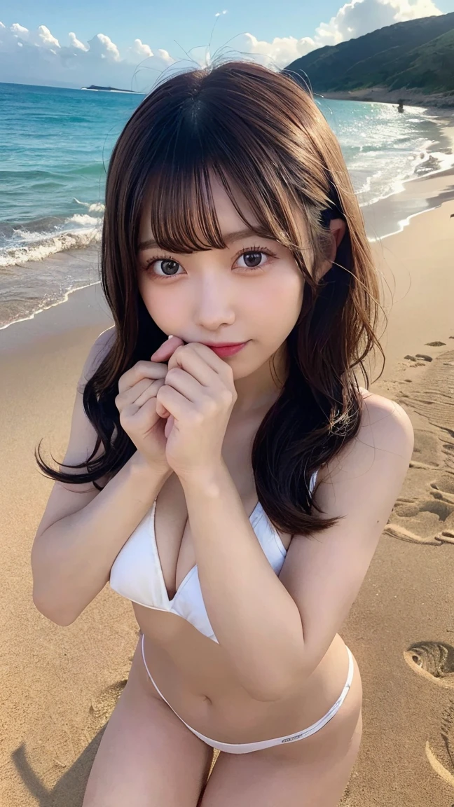 score_9, score_8_up, score_7_up, score_6_up, score_5_up, score_4_up, just describe what you want,
photorealistic,ultrarealistic,real person,rating explicit, nsfw, absurdity,
(beautiful & cute),(cute impression),photograph of Japanese woman,
1 japanese girl,kogyaru:1.2,small face,
(brown eyes:1.2),
(Black Hair:1.3),short straight hair,
huge breasts,short stature,
BREAK
sitting on beach,pussy peak,spread legs,(cum on face),
smile ,
White micro bikini,wet body:1.1,
(seaside beach), (night time:1.2),
raw lighting, 
Negative prompt: worst quality, low quality, normal quality, messy drawing, amateur drawing, lowres, bad anatomy, bad hands, source_furry, source_pony, source_cartoon, comic, source filmmaker, 3d, middle age, mother, mature female, milf, body piersing, Muscles, censor, bar censor, mosaic censorship, logo, watermark,teeth,pussy,
Steps: 30, Sampler: Euler a, CFG scale: 7, Seed: 277499883, Size: 832x1216, Model hash: ab9a986395, Model: pinkiepiePonyMix_v30BetaFp16, VAE hash: 63aeecb90f, VAE: sdxl_vae.safetensors, Clip skip: 2, ADetailer model: face_yolov8s.pt, ADetailer confidence: 0.3, ADetailer dilate erode: 4, ADetailer mask blur: 4, ADetailer denoising strength: 0.4, ADetailer inpaint only masked: True, ADetailer inpaint padding: 32, ADetailer version: 24.5.1, Version: f0.0.17v1.8.0rc-latest-277-g0af28699
