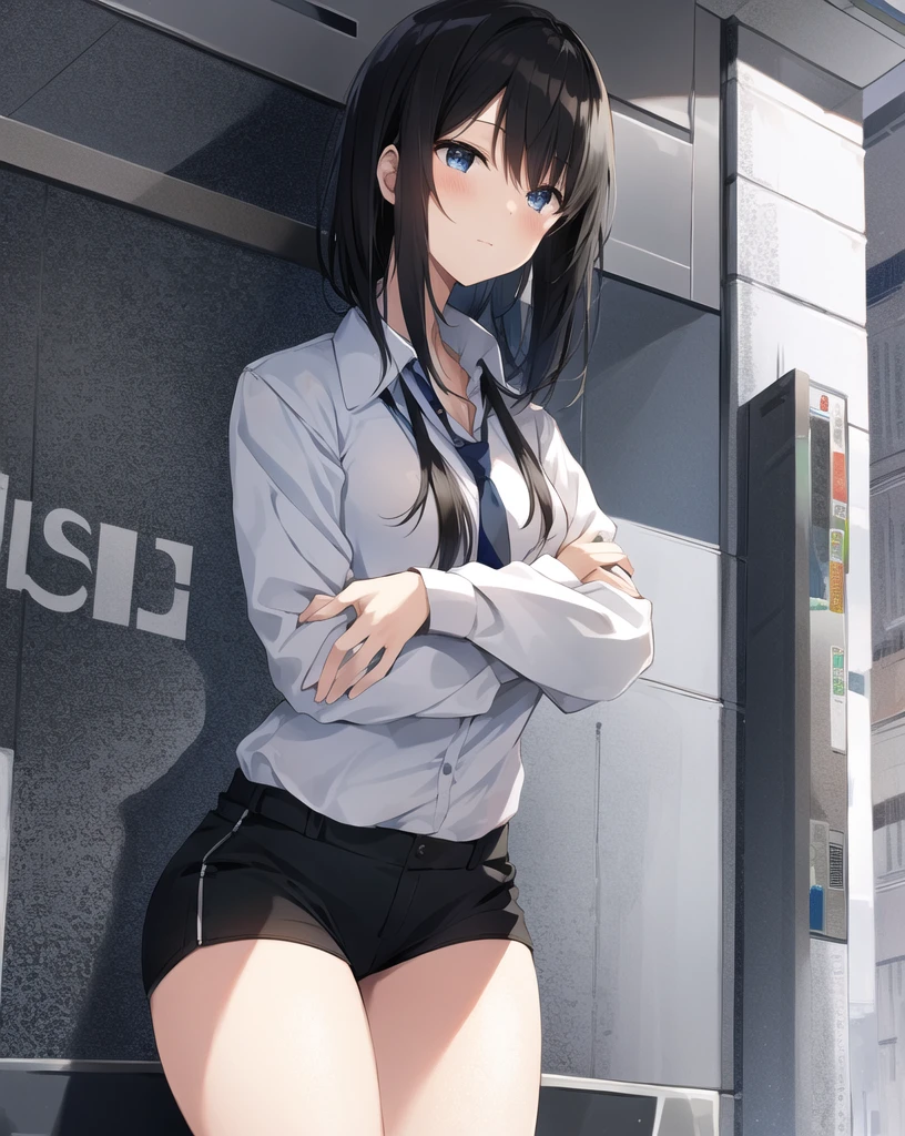 8k、RAW Photos、High resolution.(Full body photo from face to ankles)、(Perfect Anatomy)、Back view、Turning pose、1 female 14 years old、Detailed skin、Glowing Skin、Baby Face、Beautiful Eyes、Small face、smile、Black Hair、School corridor、Beautiful ass