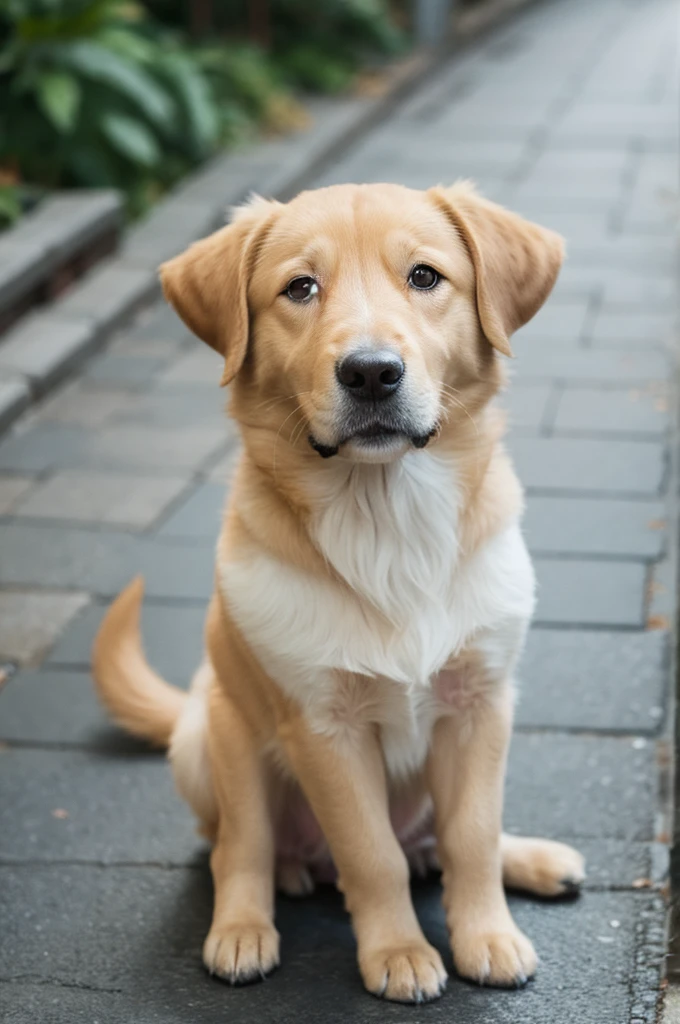 A kind and cute dog