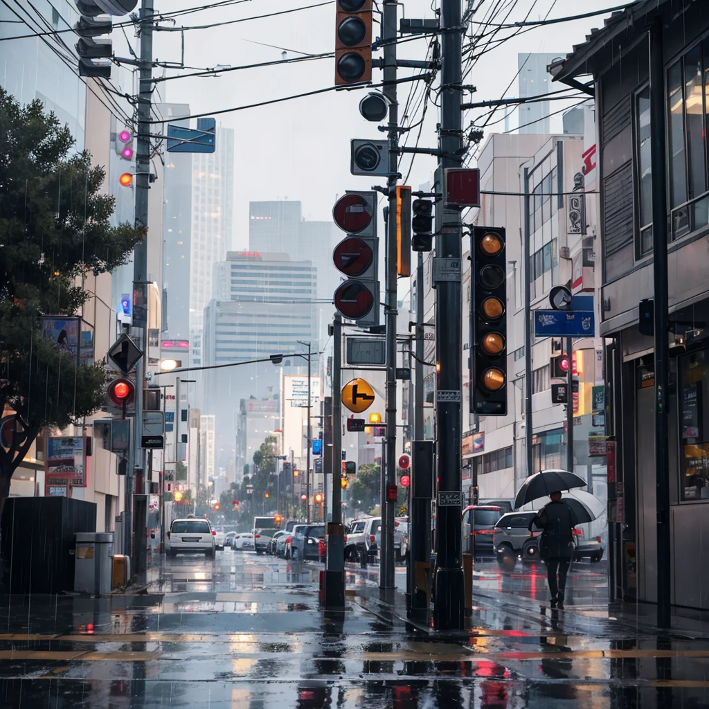 Rain in Los Angeles 