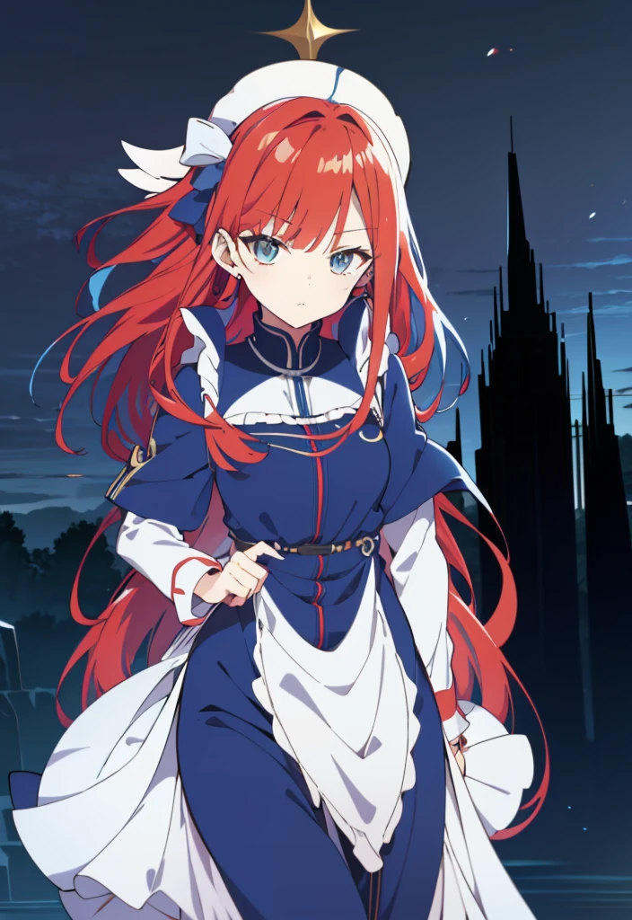 [(cathedral background:1.4)::5],original,(illustration:1.1),(best quality),(masterpiece:1.1),(extremely detailed CG unity 8k wallpaper:1.1), (colorful:0.9),(mid shot:0.95),((split-color hair,red hair,blue hair)),