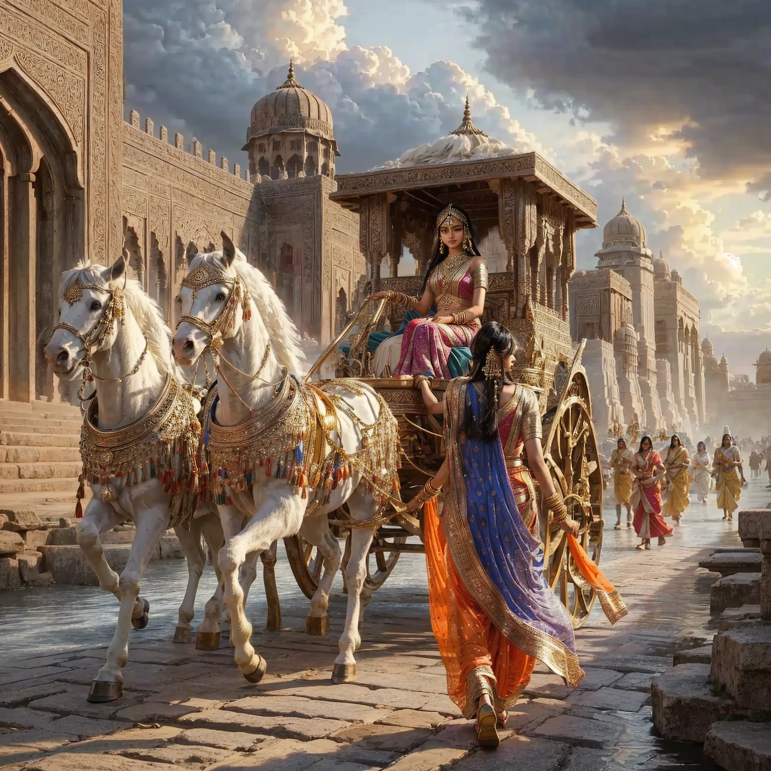 indian woman , Indian Supermodel Beautiful Indian Goddess , Hold the precepts , Realistic, exquisite , indian angel , black hair