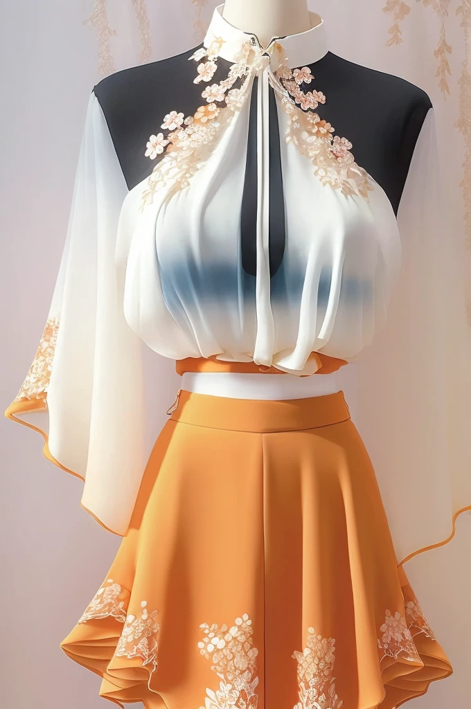 Shinnaka City, Transparent shirt, patterned clothes, skirt, best quality, masterpiece, illustration, Practical, photo-Practical, Astonishing, Fine details, Ridiculous, Huge file size, Extremely detailed, high resolution, Extremely detailed CG unity 8k wallpaper, Not suitable for working hours, Create an illustration of a young KPOP Korean girl wearing an ultra-short skirt and a sheer top with floral patterns that suggest the shape of her breasts and nipples. The picture should be a close-up, Emphasis on the interpretation of light and shadow. Girls should wear makeup,Keep a stylish hairstyle, Strike a pose. The illustration should be presented in high resolution and set in an artistic environment with a stylish background.