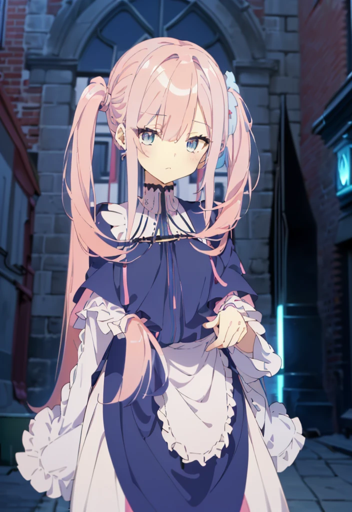 [(cathedral background:1.4)::5],original,(illustration:1.1),(best quality),(masterpiece:1.1),(extremely detailed CG unity 8k wallpaper:1.1), (colorful:0.9),(mid shot:0.95),((split-color hair,pink hair,light blue hair)),((split-color hair,pink hair,light blue hair)),((split-color hair,pink hair,light blue hair)),