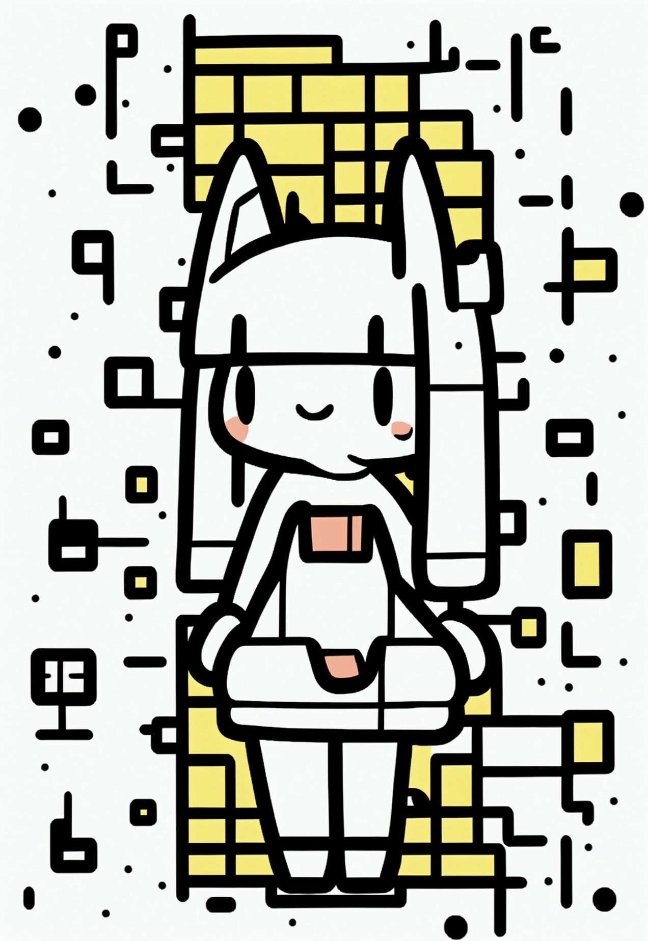 Cartoon,cute,rabbit,graphic design,Illustration Design
