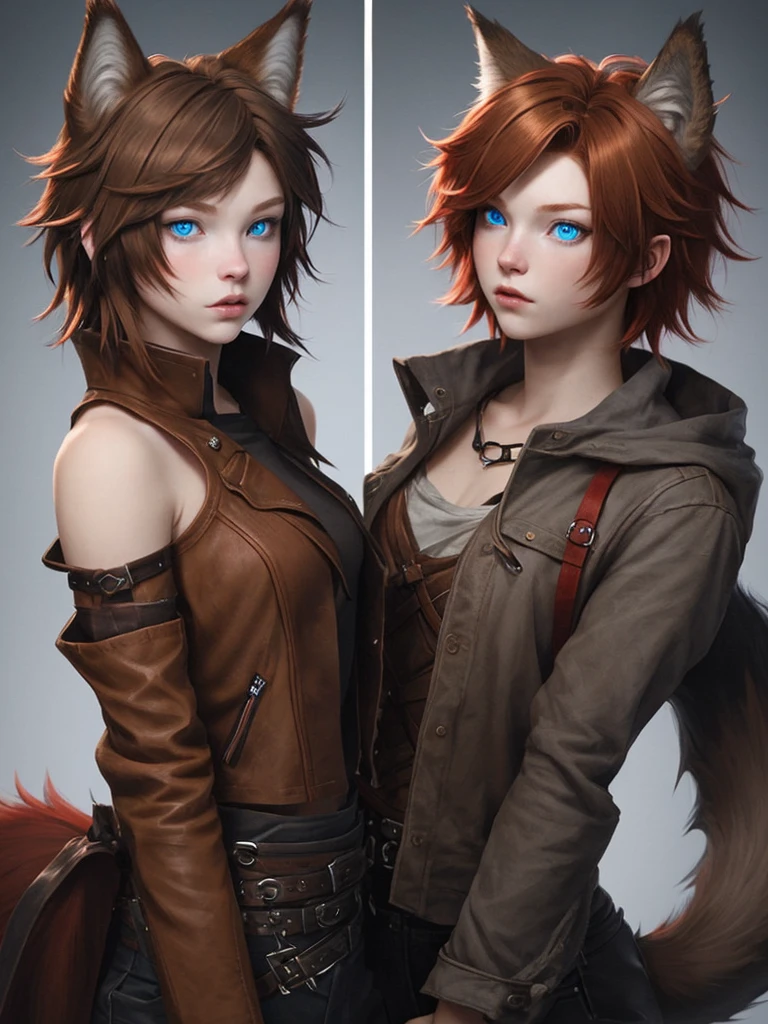 Masterpiece, 4k, ultra high detail, score_9, score_8_up, score_8, 18yo, petite, small breast size, red_orange wild ponytail hair, fcNeg, stunning emerald green eyes, freckles, white skin, small nose, innocent beauty, slim face,  skinny petite body, 
Warm Wasteland clothes made from metal and leather scrap, used leather chest clothes, wild warm clothes for cold season, long warm fur coat over shoulders, warm dirty fur cape, dirty clothes, protective clothes against cold, 
Armed with a thin spear, 
Inside a collapsed skyscraper, high over ground, standing close to the collapsed windows,