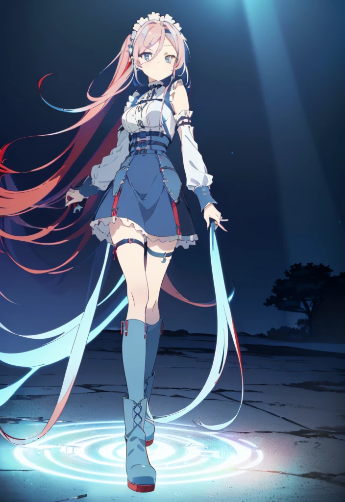((split-color hair , red hair , light blue hair)),[(cathedral background:1.4)::5],original,(illustration:1.1),(best quality),(masterpiece:1.1),(extremely detailed CG unity 8k wallpaper:1.1), (colorful:0.9),(mid shot:0.95),(full body:1.5),Dynamic angle,(solo:1.2), (girl),((adult)), (detailed beautiful eyes:1.15), (beautiful face:1.15), (glowing red eyes:1.25////),((medium hair)),((split-color hair , red hair , light blue hair)),(high twintails),(chignon),(+perfect hand+:1.21),(Draw an illustration of a gothic girl),(Religious),(slender),(is wearing boots on her feet),((is wearing white maid clothes)),(furious), Lace Off-shoulder ta fashion,beautiful slender woman,high twintails,full body,mini skirt,((split-color hair , red hair , light blue hair)),((black long boots)),((mini skirt)),((adult)),((dynamic angle)),((split-color hair , red hair , light blue hair)),((split-color hair , red hair , light blue hair)),((black long boots)),((black long boots)),((split-color hair , red hair , light blue hair)),((split-color hair , red hair , light blue hair)),