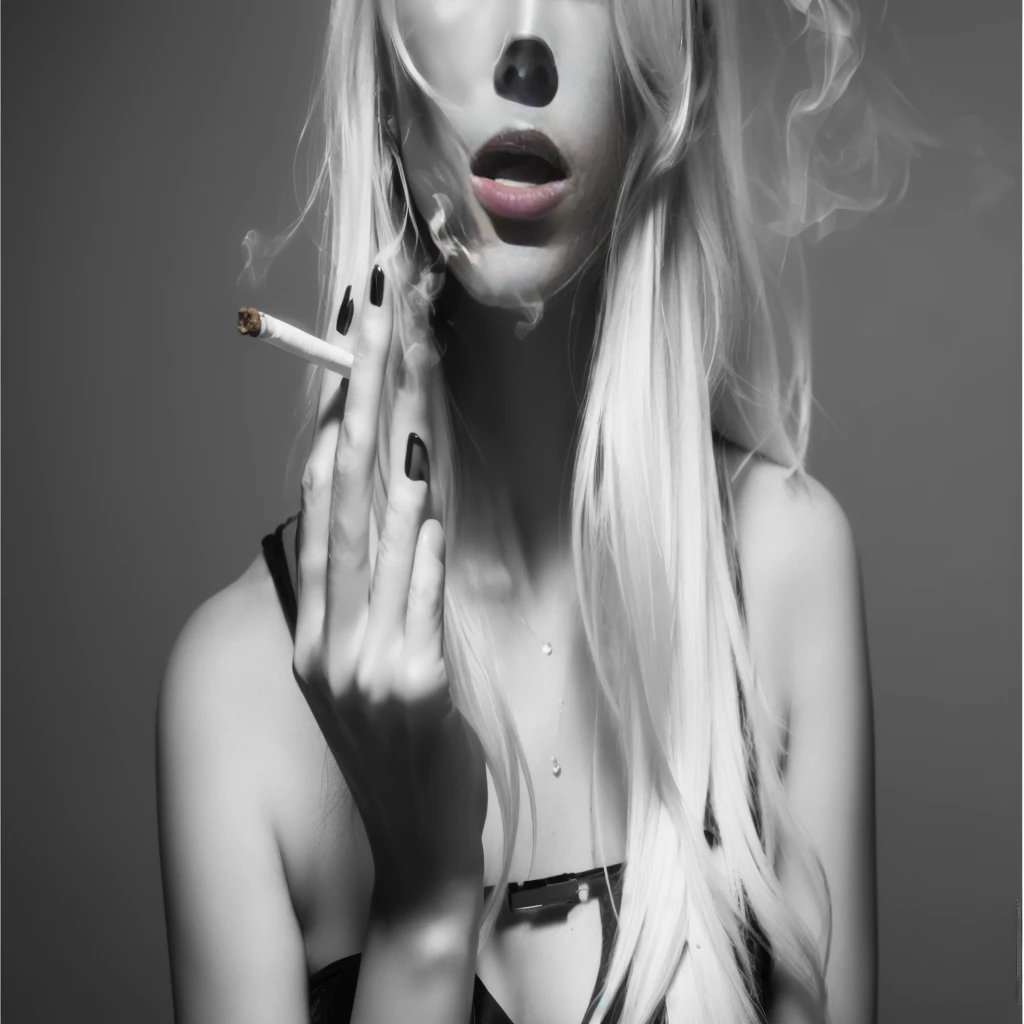 blond woman with cigarette in mouth and black dress smoking cigarette, smoking woman, dramatic smoking pose, woman smoking cigarette, woman smoking a cigarette, smoking cigarette, cigarette smoke, cigarette, smoking a cigarette, smoking, gothic girl smoking, portrait of a smoking woman, gothic girl smoking a cigarette, smoking body, smoke coming out of her mouth, lips on cigarette, smoking cigarettesTシャツで大きな胸の美しいブロンド (Uyuni salt lake、walk),Wearing headphones,Very detailed, 21 years old, Innocent face, Bob Hair, blue eyes, High resolution, masterpiece, Highest quality, Intricate details, Very detailed, Clear focus, Delicate skin, practical skin texture, texture, Delicate eyes, Professional, 4K, Sad face,despair、 Shot with Canon, 85mm, Shallow and deep, Kodak Vision Color, Exactly, Very detailed, photograph_\(Extremist\), photographpractical, practical, Post-processing, Maximum details, Roughness, Real Life, Extremist practical, Photorealism, photographgraphy, 8K Ultra HD, photographgraphy

