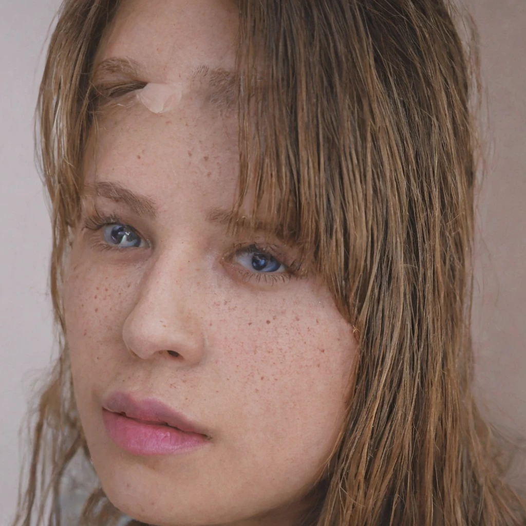 (Masterpiece), (Realistic), (best quality), (8K), ultra-detailed, UHD, RAW, Scandinavian (young) woman, very cute woman, innocent woman, tan:1.4, round, realistic blonde hair, thin:1.3 arched eyebrows, realistic symmetric {blue:1.2} eyes, thin almond upturned eyes, round:1.4 cheeks, thin beautiful symmetric nose, small face, cheek dimples:1.4, arched chin, broad jaw, 150cm feminine body, wearing ({checkered navy_blue and white} micro mini skirt) and ({white} shirt) and ({red} mini tie), (navy_blue hairband), friendly and cute expression, at the library