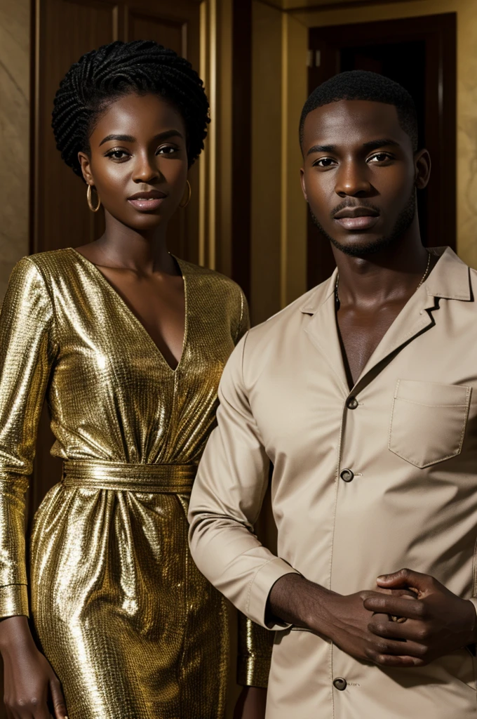 A female and male picture with names alheri and ngode in a luxury cqr