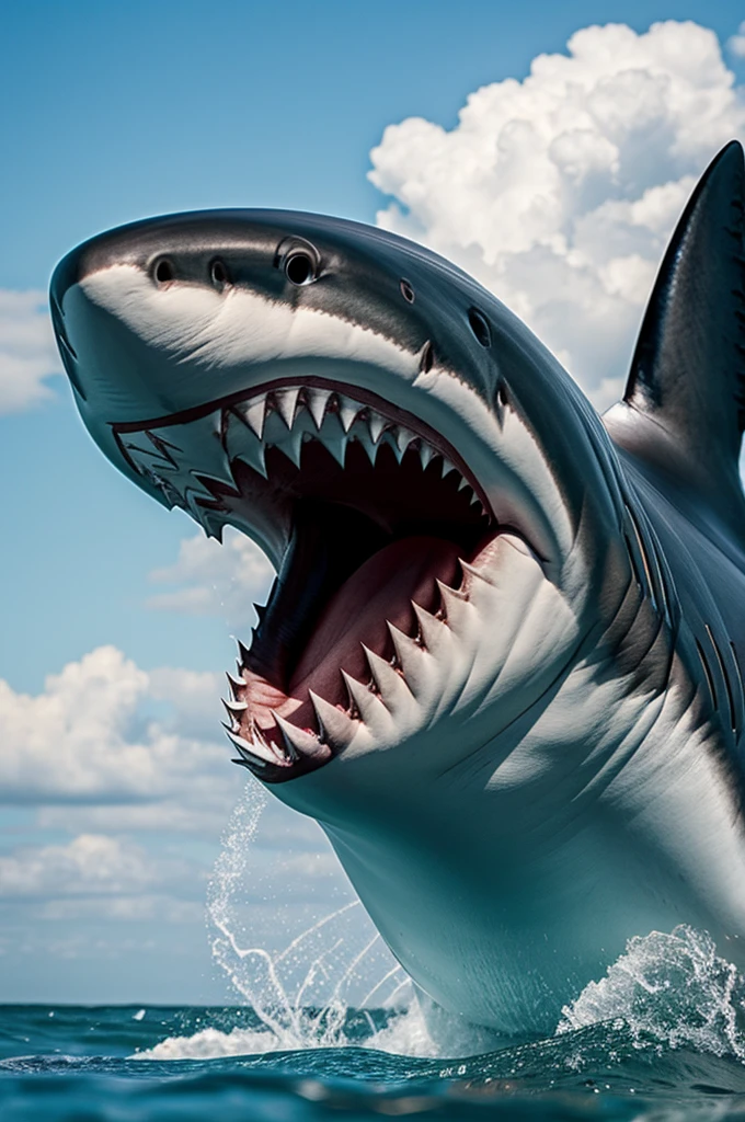 Man shark face