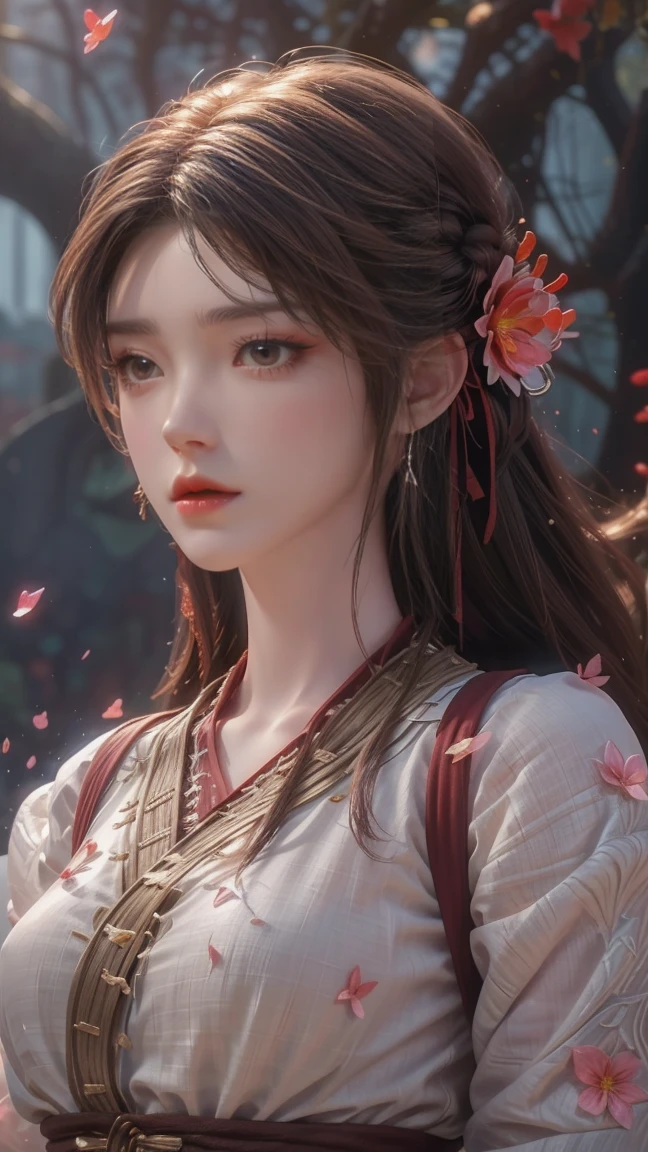 (masterpiece, best quality:1.2), illustration, absurdres, highres, extremely detailed, 1 girl, dy, depth of field,chromatic aberration abuse,pastel color, Depth of field,garden of the sun,shiny,flowers, garden, 1girl, butterfly style, butterflies, ultra detailed, glary,Light, light particles,glitter,reflect,Put one hand on your chest,C4D,3D,bright,outdoors,gifts,candys,More details,flower ocean,winter,snowflakes,splashing water,falling petals,beautiful and delicate water,((beautiful eyes)),very delicate light,perfect and delicate limbs,nature,painting,water spray,fine luminescence,very fine 8K CG wallpaper,Lavender eyes,pink pupils,whole body,bright eyes,(an extremely delicate and beautiful girl:1.4),big eyes,eye highlights,watery eyes,looking_at_viewer,outdoors,look at the screen