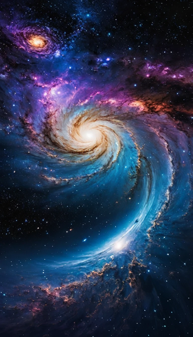 create a beautiful image of the universe