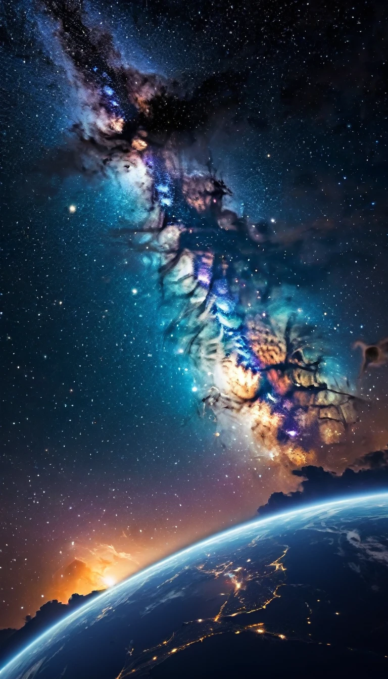 create a beautiful image of the universe