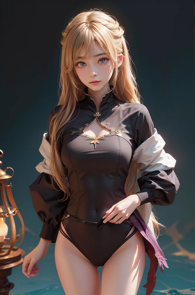 Polychrome,, night, dark, blonde, Show Viewer, In-person audience, Limited Edition Palette, Dragon Background, Shine,(Highly detailed CG Unity 8k wallpaper),(masterpiece), (Highest quality), (Vaporwave Style), (Super detailed), (Best illustrations),(Best Shadow),Perfect lighting , Perfect Anatomy , Vibrant colors、