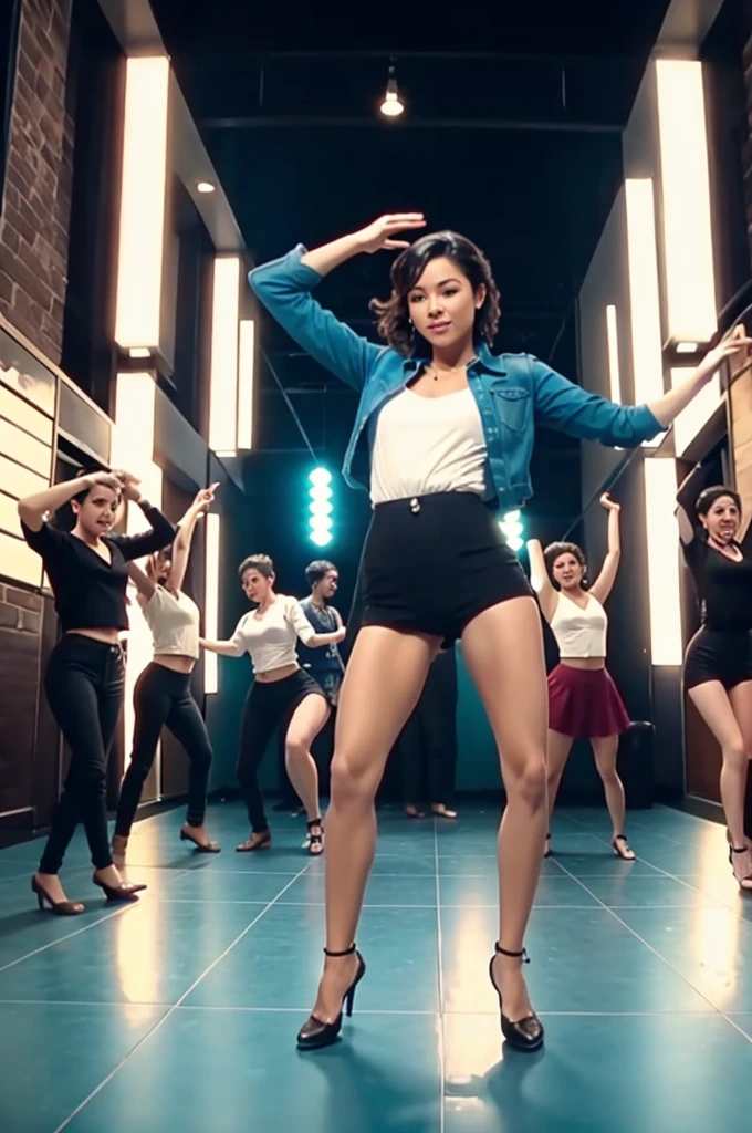 Group dancing tamplate movie style 
