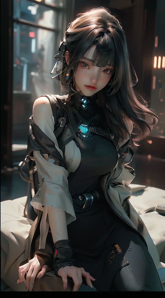 ((Best quality)), ((masterpiece)), (detailed:1.4), 3D, an image of a beautiful cyberpunk female,HDR (High Dynamic Range),Ray Tracing,NVIDIA RTX,Super-Resolution,Unreal 5,Subsurface scattering,PBR Texturing,Post-processing,Anisotropic Filtering,Depth-of-field,Maximum clarity and sharpness,Multi-layered textures,Albedo and Specular maps,Surface shading,Accurate simulation of light-material interaction,Perfect proportions,Octane Render,Two-tone lighting,Wide aperture,Low ISO,White balance,Rule of thirds,8K RAW,