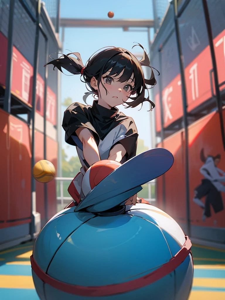 playing ball