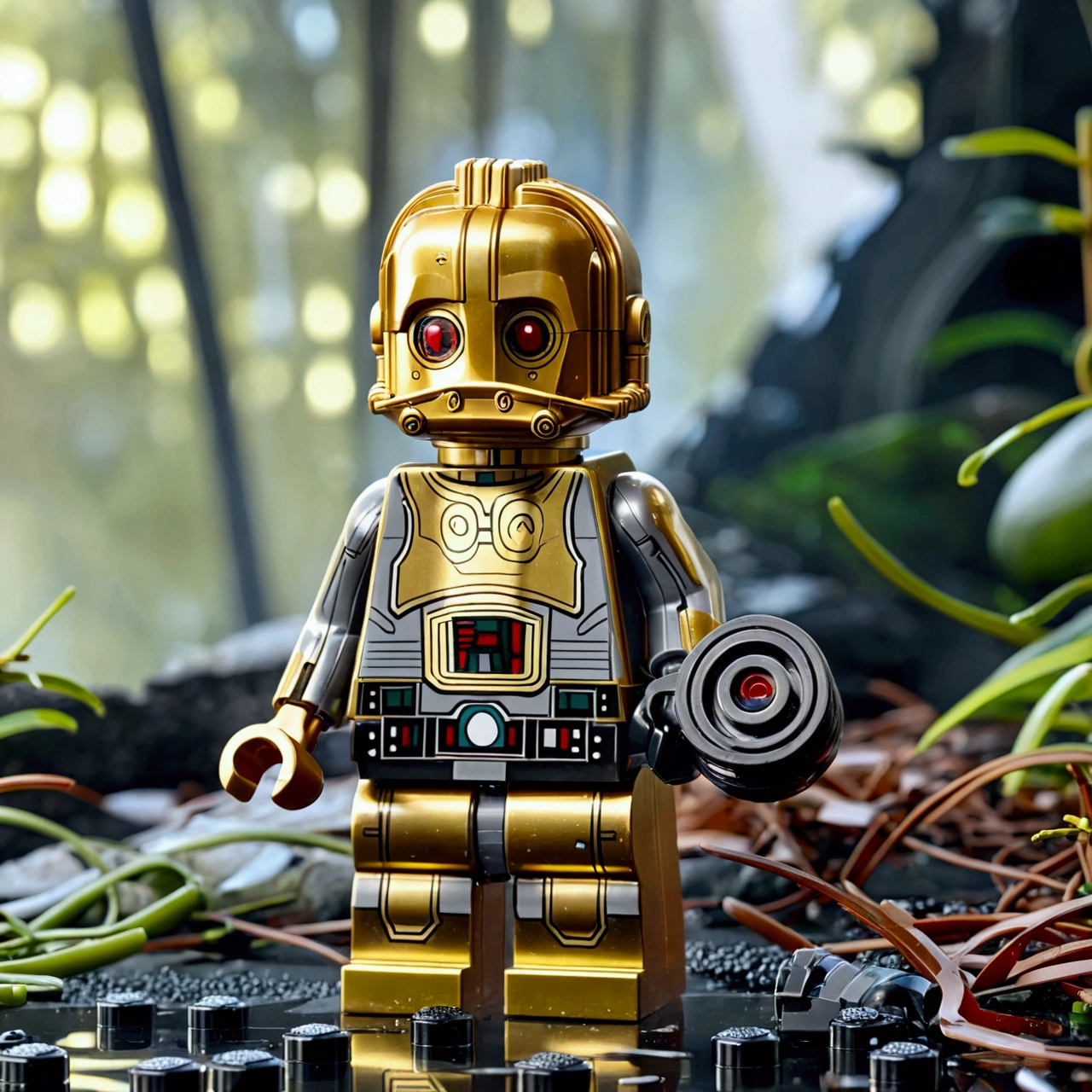 A photo of a lego like Hulk, plaything, plastic, mini