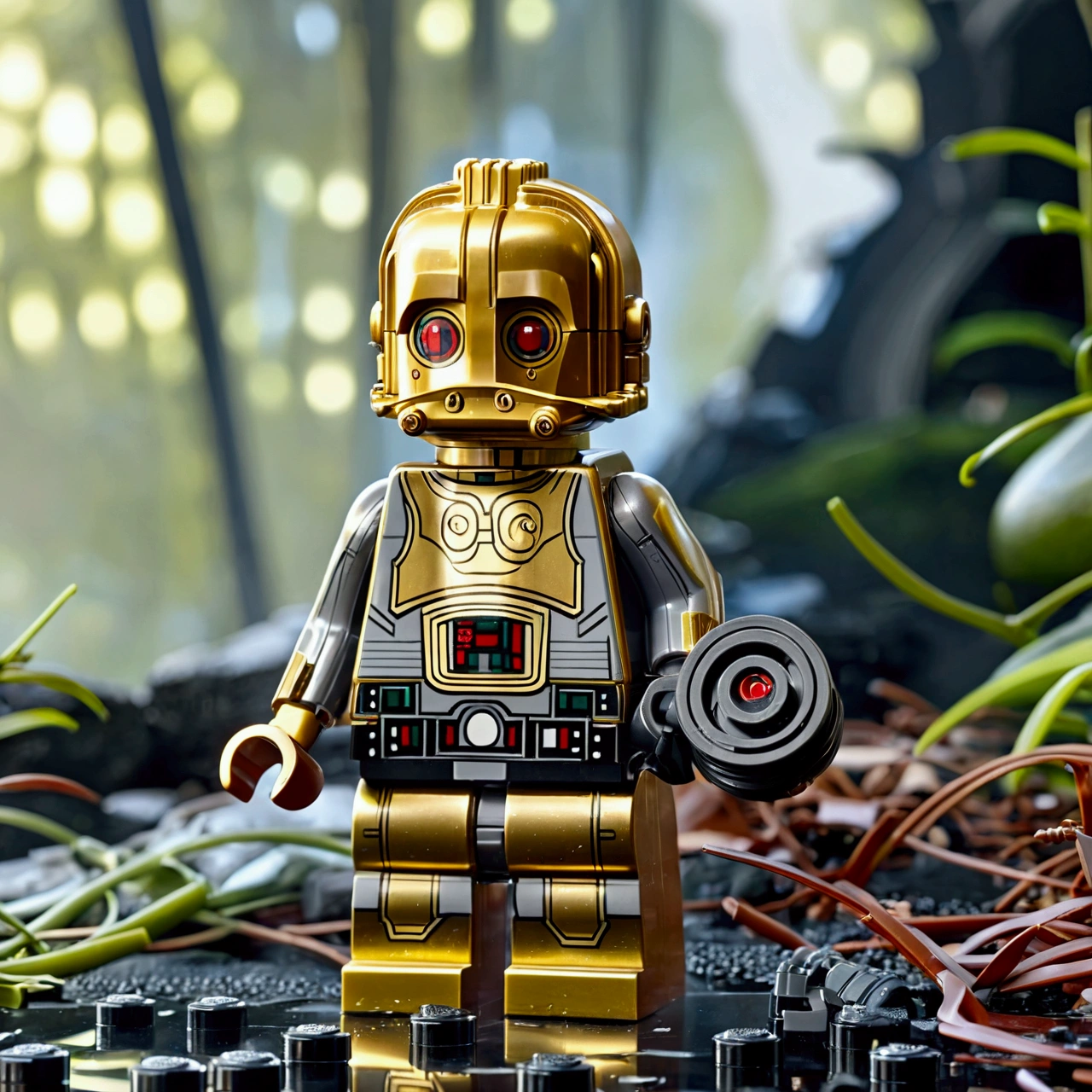 A photo of a lego like Hulk, plaything, plastic, mini