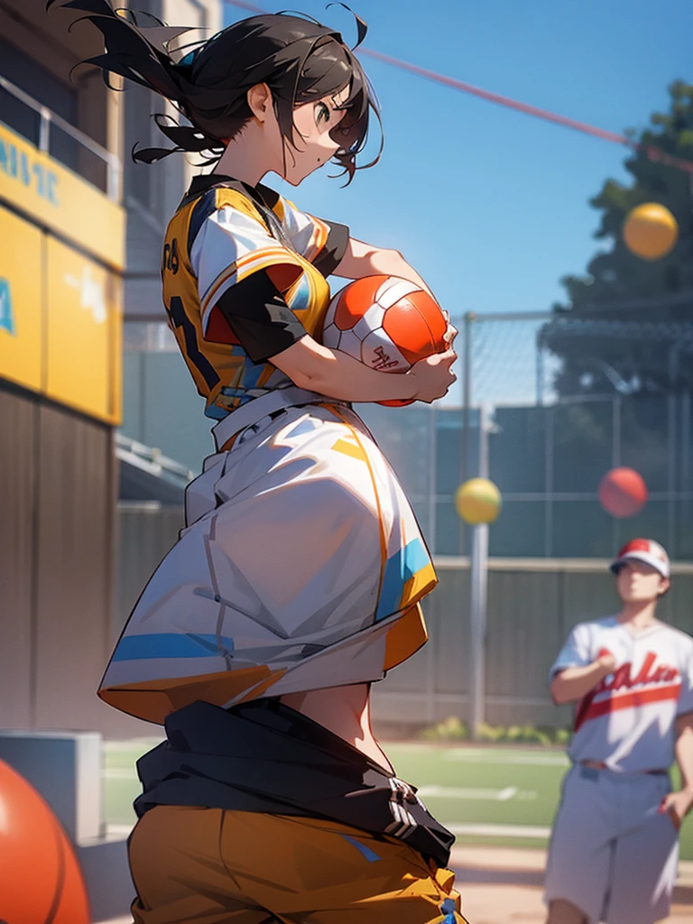playing ball