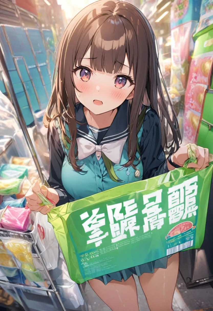 high school girl、Disposable condoms