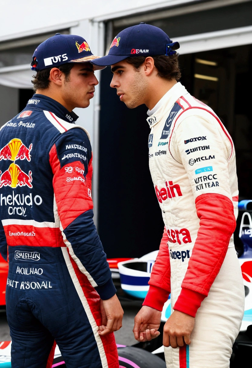 Maxime Crépeau putting his penis in Lance Stroll's ass,Two men