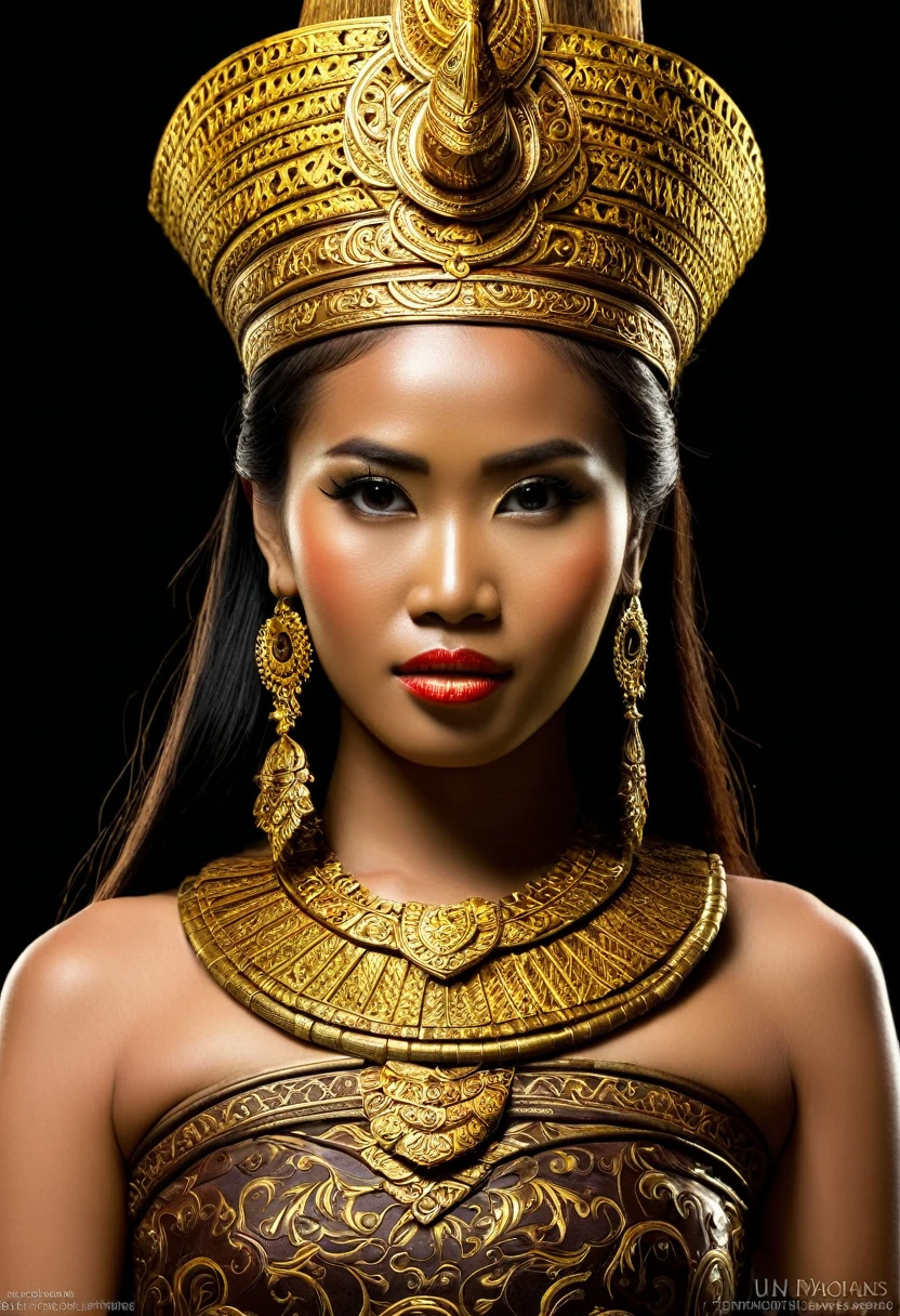 Extremely gorgeous Indonesian ancient warior woman 