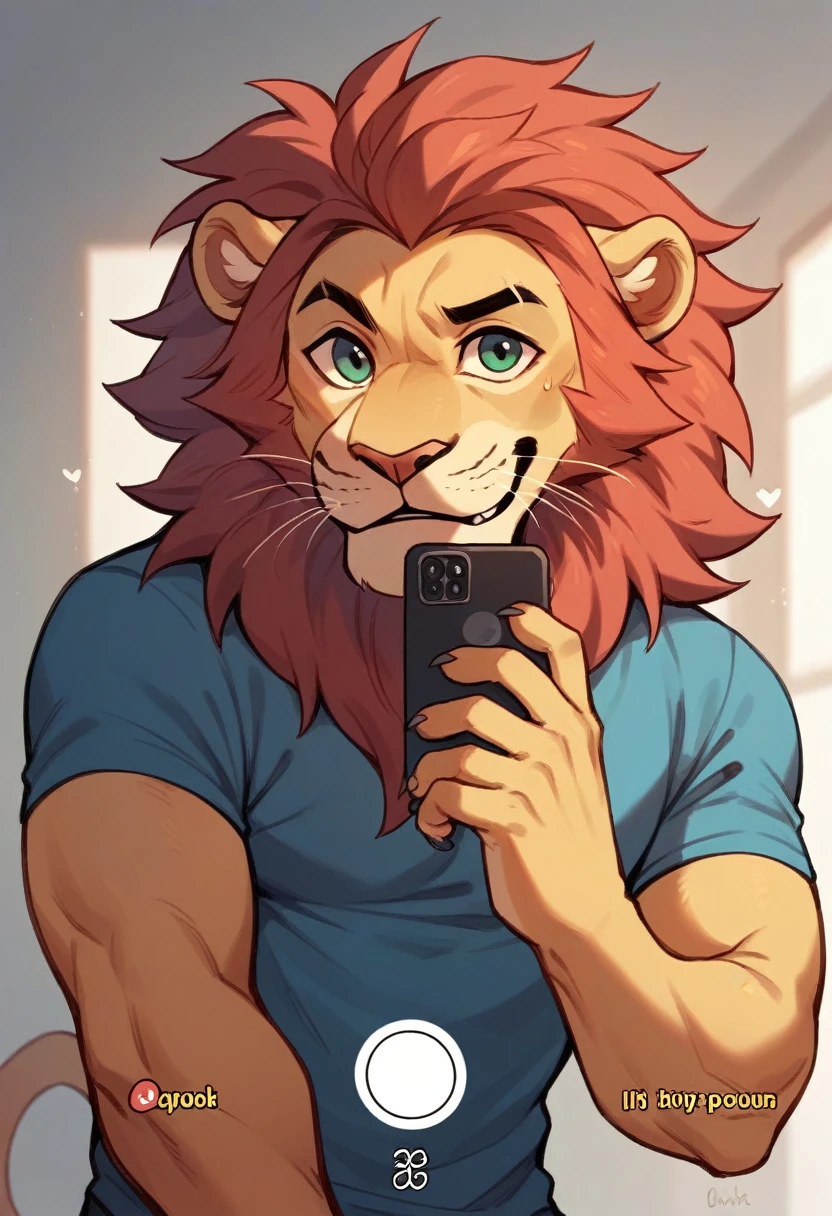 a lion dressed no to cyberbullying on tiktok 