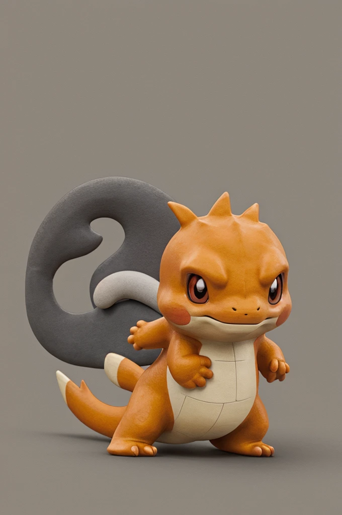 Charmander, grey color