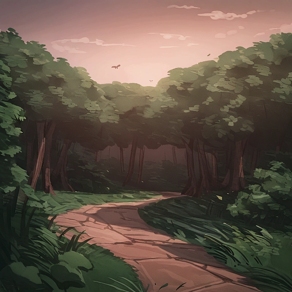 Mr. Curious and Lunara Owl in the forest Drawing of an adventurous armadillo (Dasypus novemcinctus) and a wise owl (These furcata) on a trail in the forest, 8K, no errors in the image, Dasypus novemcinctus com um mapa, These furcata em um galho alto, elements of nature such as trees, Fallen leaves, No writing, no signature.