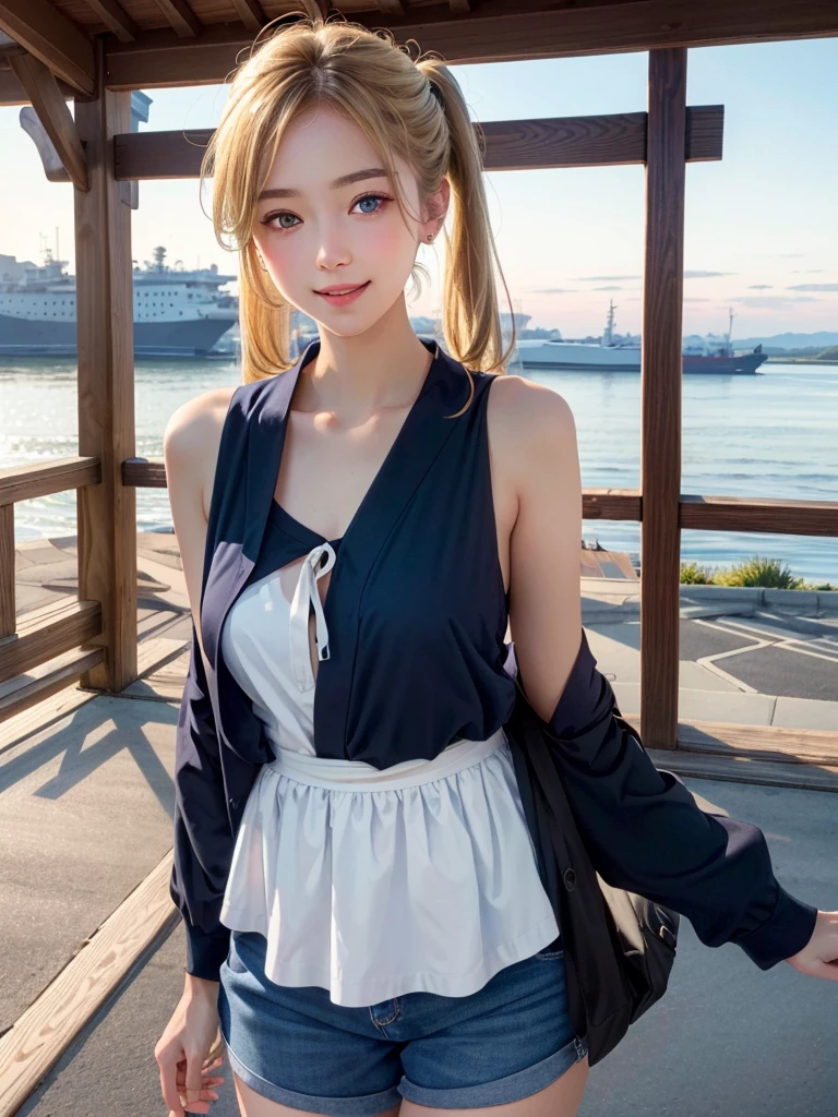 (masterpiece:1.3, Highest quality, Ultra-high resolution, Very detailed), (Realistic:1.1, photoRealistic:1.4), Beautiful illustrations, Perfect lighting, colorful, Written boundary depth, Beautiful detailsまでこだわった髪, Beautifully detailed face, Beautiful details, Beautiful clavicle, Beautiful body, Beautiful breasts, Beautiful thighs, Beautiful legs, Beautiful fingers, View your audience, 1 Girl, Japanese, high school girl, Perfect Face, (Perfect Anatomy, Anatomically correct), Cute and symmetrical face, Baby Face, Sunburn, Shiny skin, (Mid-length hair:1.5, Twin tails:1.2, blonde), Asymmetricの前髪, blue eyes, Long eyelashes, (Medium Chest), thin, ((To the Navy)), No pants, (Beautiful views), evening, (Outdoor, distant cityscape), Are standing, (peace sign), (Cute Smile, 鬠红、Upward glance, Open your mouth), (Open Girl&#39;Cat:1.3), (hour々squat:1.2),((A large amount of pee is sprayed from the vagina)),(((Very few, Young face and breasts))),,(((Sexy Fishnet Stockings for Women,Asymmetric,Bare shoulders,Erotic costumes,Open crotch,mesh,Sex))),,(((Sexy Fishnet Stockings for Women,Asymmetric,Bare shoulders,Erotic costumes,Open crotch,mesh,Sex))),