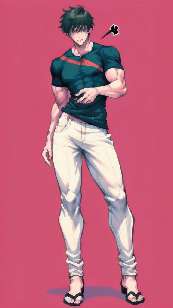 full body in image, masculine pose, unique hair, full man, casual black t shirt, white harem pants, male body, slender body, short hair, full body, hot body, sexy male body, dinamic pose. detalied pose, body, simple background, expressive face, focus on face, line art, sketch
