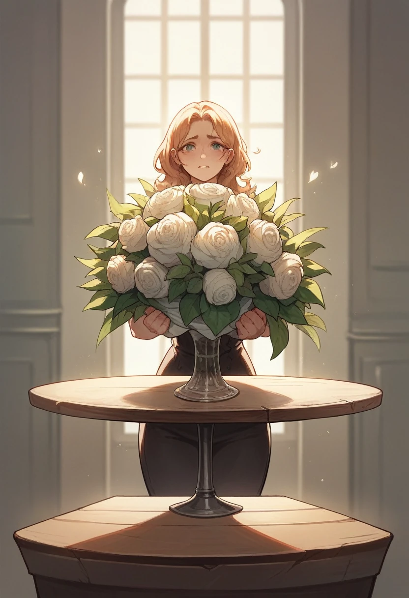 bouquet of archideas standing on the table 4 k 