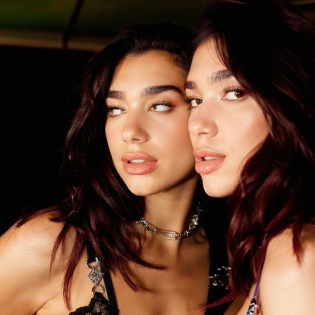 Dua lipa Photoshoot color azul