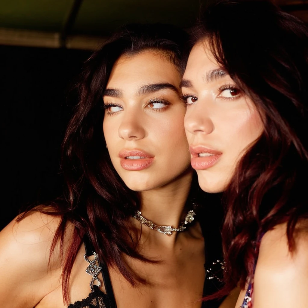 Dua lipa Photoshoot color azul