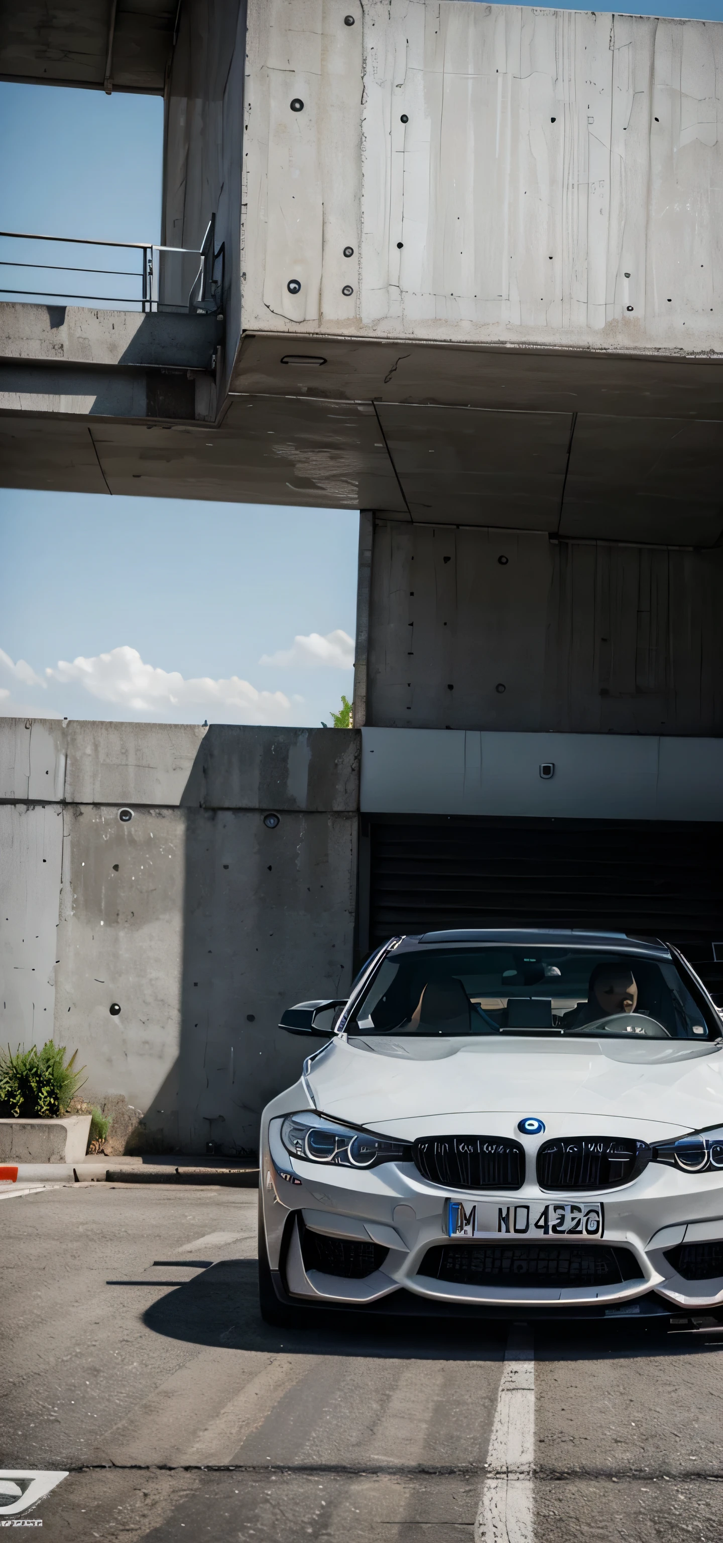 BMW M3 2016 White from the front 