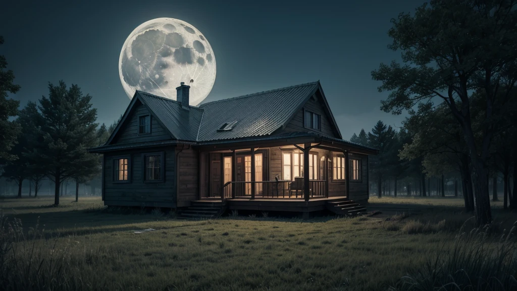best qualityer) a day house with a horror vibe ( without trees and moon )