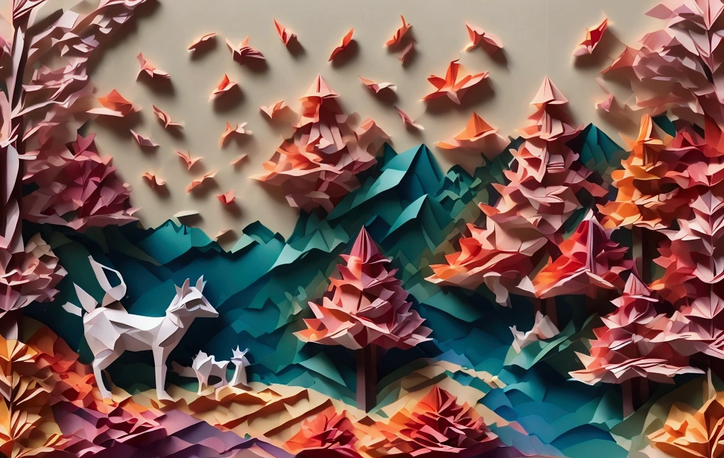 paper dreams. children's applique made of paper on an unevenly glued kitten from scraps and strips of crumpled torn colored paper, trending on artstation, sharp focus, studio photo, intricate details, highly detailed, by greg rutkowski