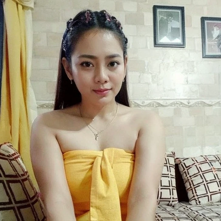" 2woman, 35 Years Old, Indonesian , Lesbian Scene, Tank Top, big , full body, Curvy body, sharing Passionate hug and eating pussy