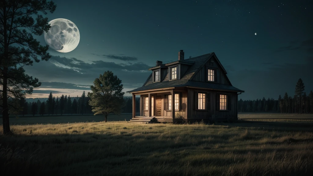 best qualityer) a day house with a horror vibe ( without trees and moon )