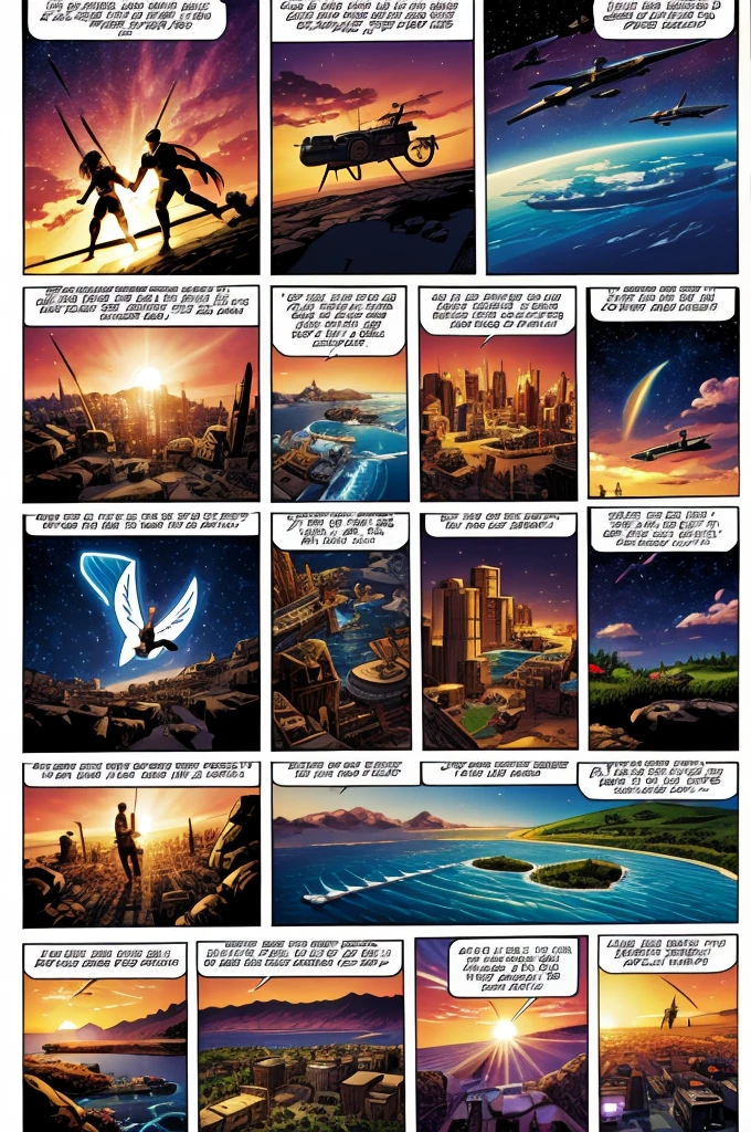 Generate a Genesis 12 comic