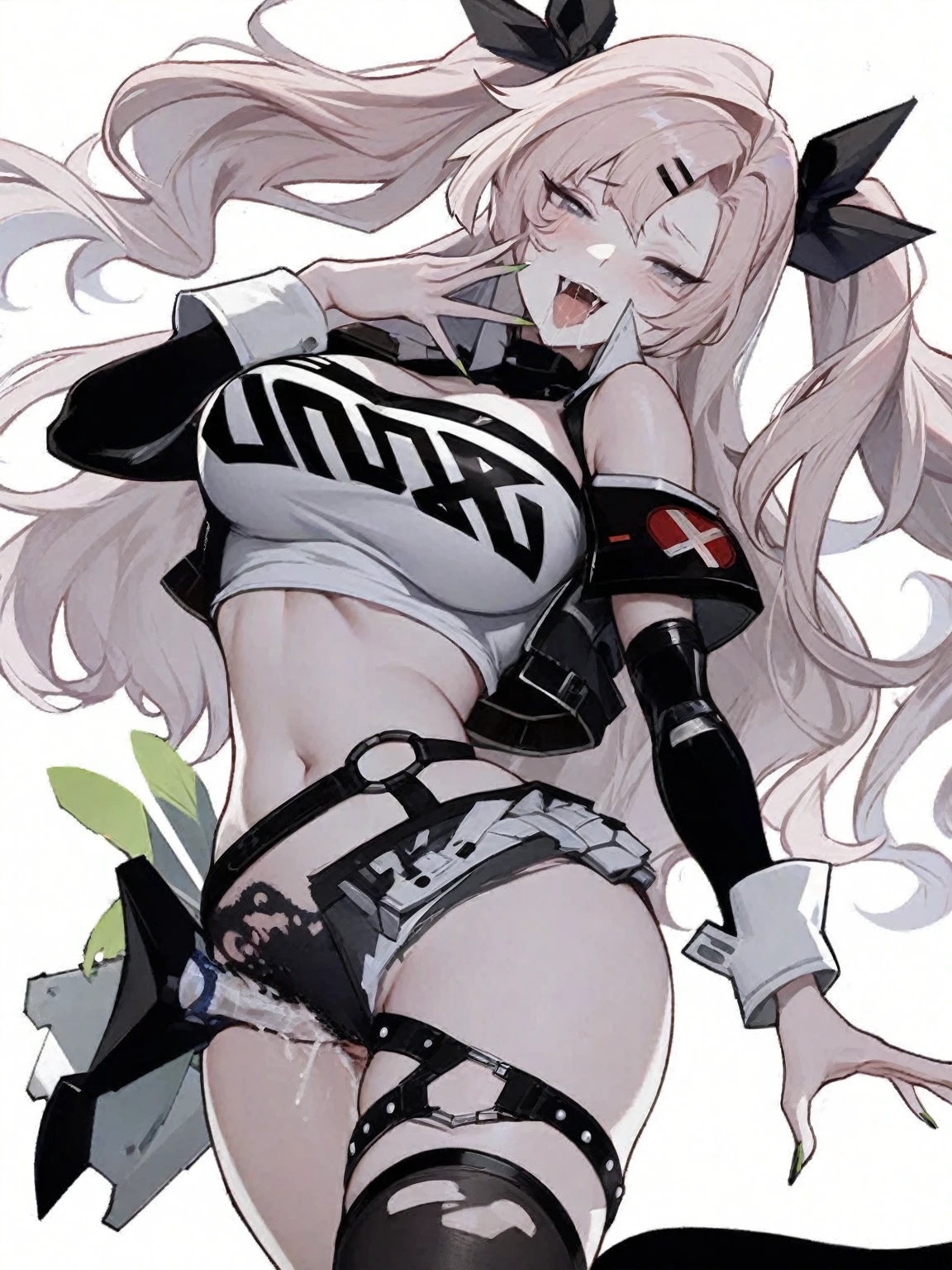 a close-up of a person with a very sexy body and a sword, from Girls' Frontline, anime character; full - body art, fine-details. Girls' Frontline, anime character art, anime character, female anime character, Waifu, sex,