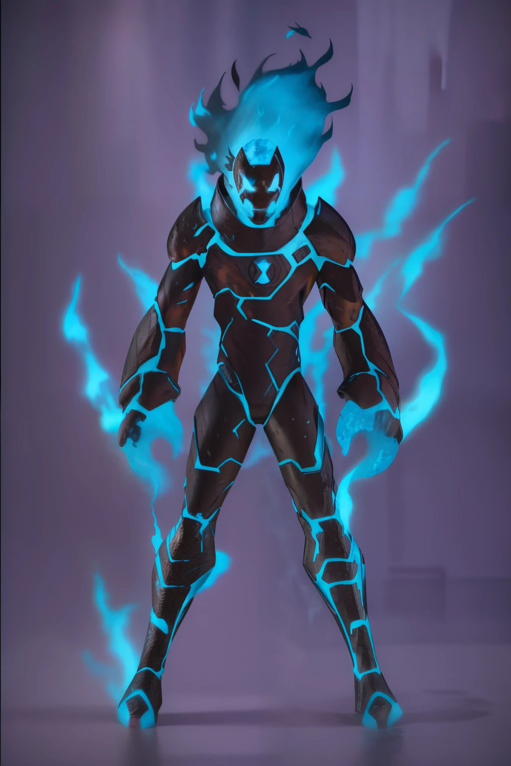 heatblast, detailed background, with blue fire/flames girl body composed of blue flames covered in molten black rock, Blue hands and blue head flames/fire, masterpiece, best quality, Heatblast from Ben 10, B blue night, blue fire, semi-realistic, high-quality illustration, dynamic action pose, overcharged with power, berserker state, fiery explosions, blue flames erupting from body, glowing with intense energy, fierce expression, angry, powerful stance, vibrant colors, detailed armor with glowing lava-like lines blue, cinematic lighting, sparks and embers flying, dramatic atmosphere, high detail, epic background, intense fire and energy effects, surrounded by a fiery aura, glowing eyes, heatwaves, energy bursts, Heatblast, realistic blue fire textures, highly detailed environment, high resolution, powerful and dramatic scene, full-body shot, intense focus on blue flames and power emanating from the character, vivid contrast, highly detailed muscle definition, armor texture, blue flames mixed with normal fire colors, aggressive and violent expulsion of fire, character standing out prominently in the scene, style similar to provided reference image, intense and chaotic energy, swirling blue flames, radiant and powerful, intricate details in fire and armor, energetic and intense pose, exaggerated fiery effects, powerful glow surrounding character, sparks and lightning-like energy, molten and fiery ground beneath, intense heat waves, high contrast between blue flames and background, glowing hot spots on armor, hyper-detailed fiery texture, r1ge, heatblast, Fire background, (fire particles: 1.3)